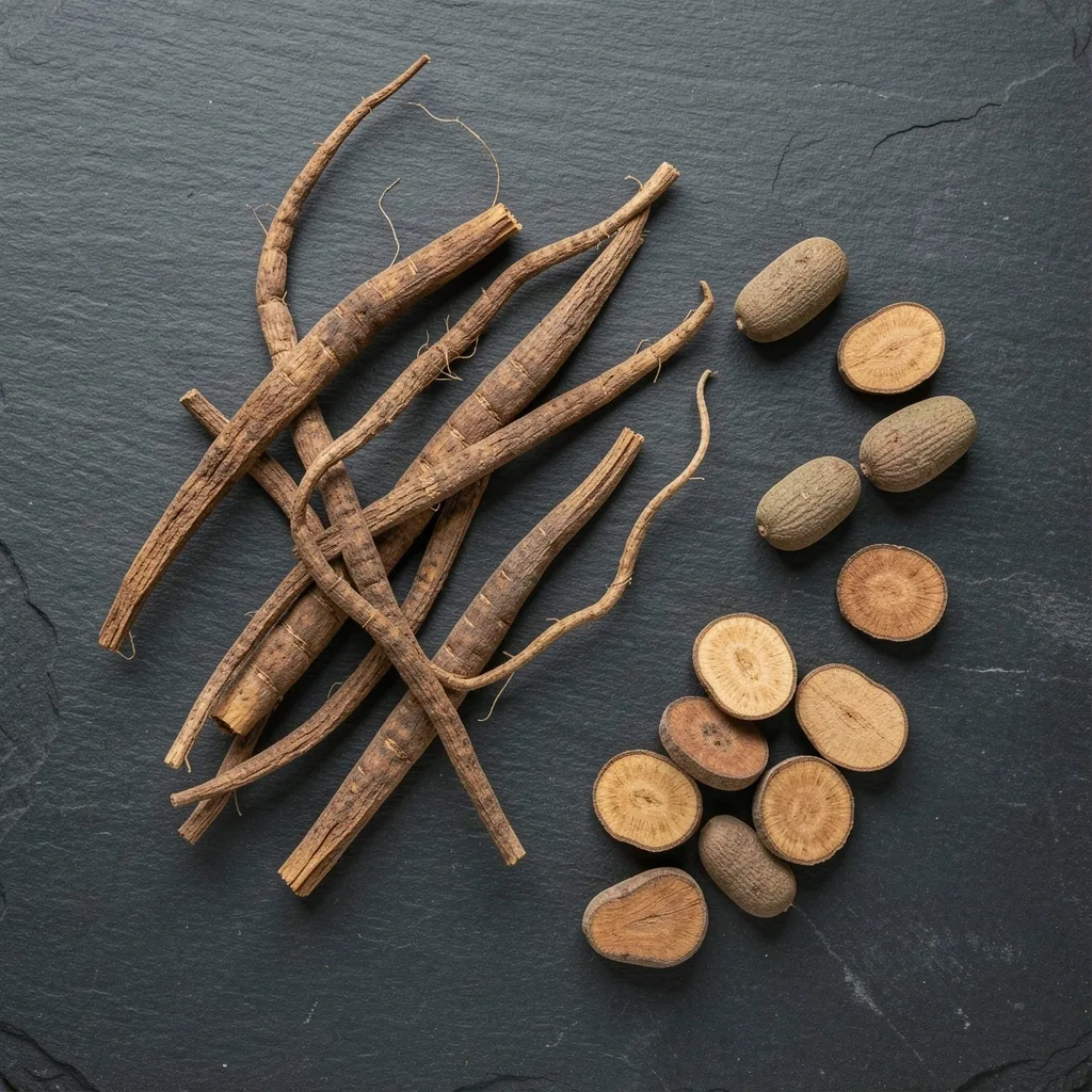 Raíces de Ashwagandha y Maca